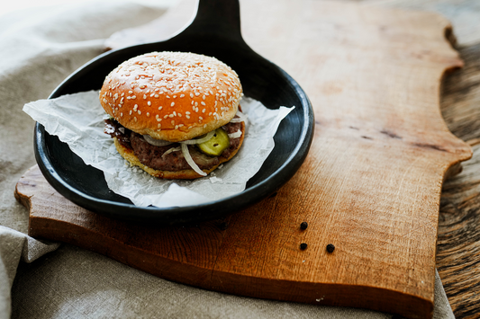 Triple Smash Burgers with Sugar Lace Onions