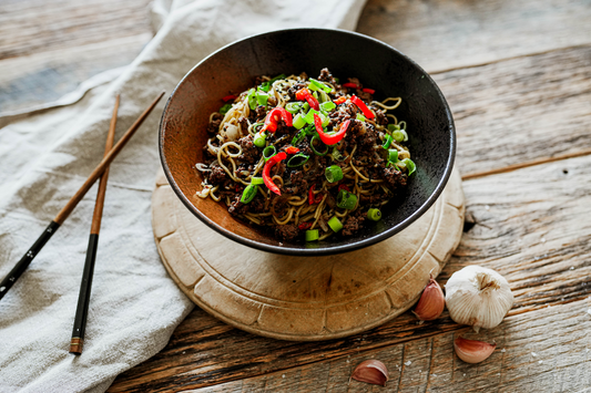 Sticky Chilli Beef Noodles