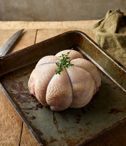 Free Range Chicken Cushion with Sage, Rosemary, and Thyme Sausage Meat Stuffing