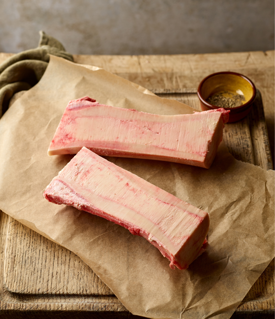 Grass Fed Beef Marrow Bone Canoes