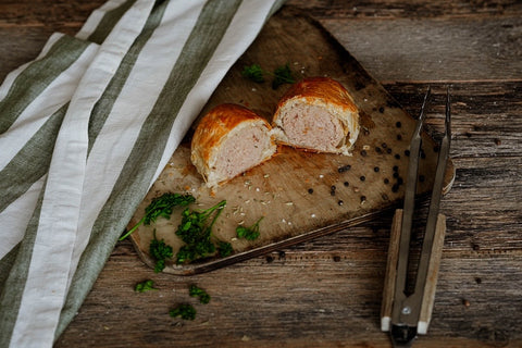 Handmade Caramelised Onion Sausage Rolls