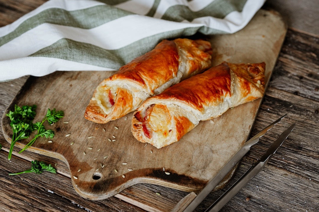 Handmade Cheese & Bacon Turnovers