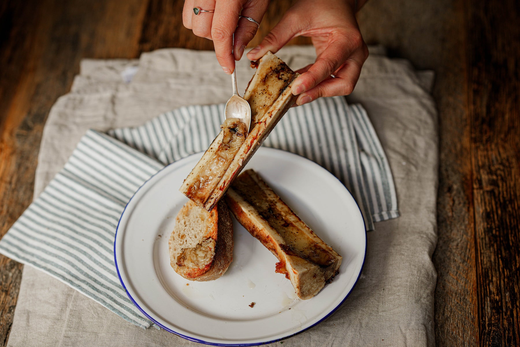 Grass Fed Beef Marrow Bone Canoes