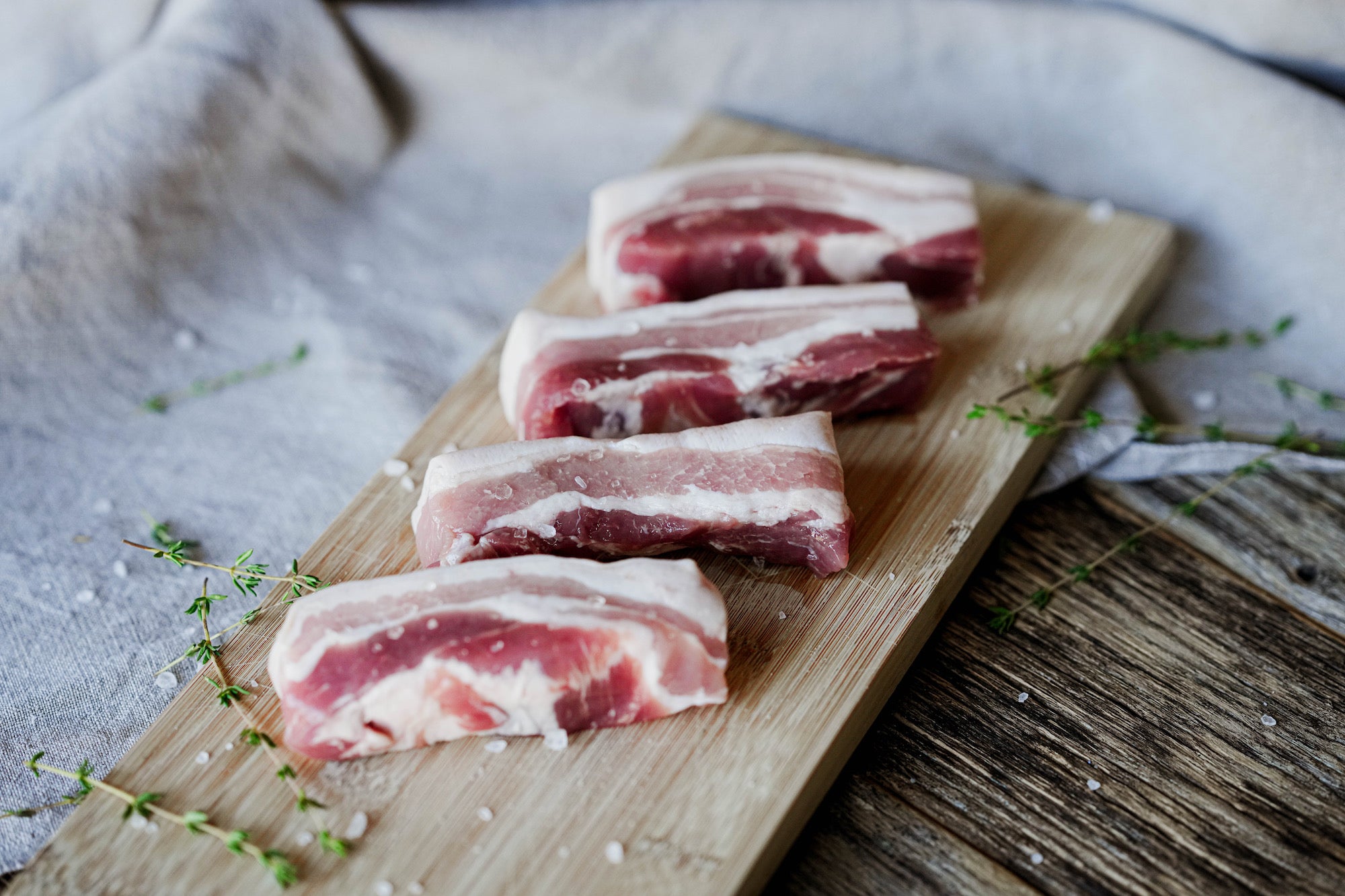 Free Range Belly Pork Slices