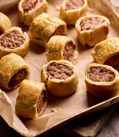 Pork & Caramelised Onion Sausage Rolls