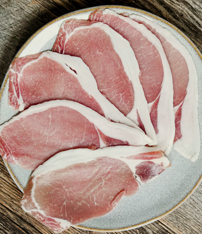 Dry Cured, Nitrite & Nitrate Free, Free Range, Pure Back Bacon