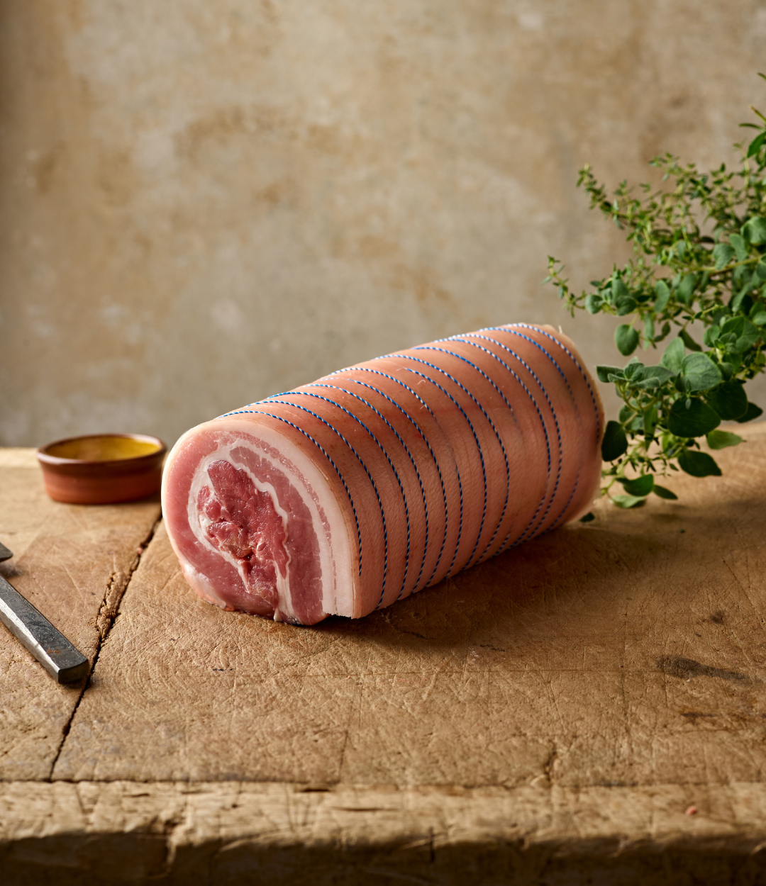 Free Range Belly Pork Boned & Rolled