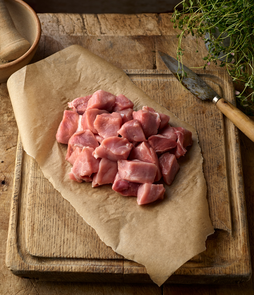 Free Range Diced Pork
